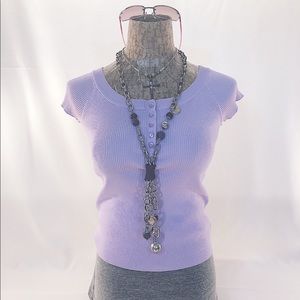 W by Worth lavender ribbed top